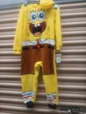 SpongeBob SquarePants Hooded Sleepwear Children's Size XS 4-5 NWT