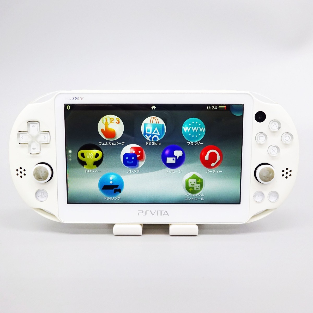 PlayStation®Vita（PCH-2000シリーズ） Wi-Fiモデル… Sony Playstation PS Vita White PCH-2000 ZA12 Wi-Fi Model Console