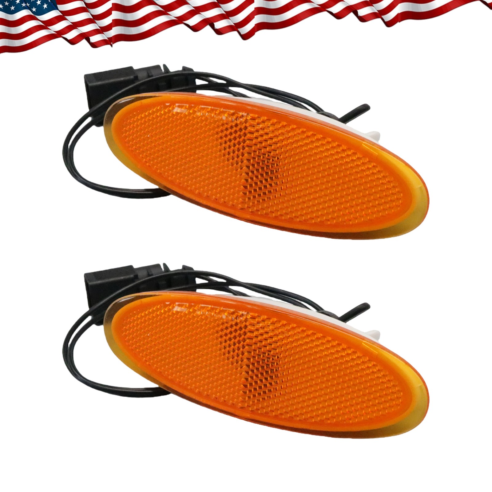 2Pcs Front Bumper Left & Right Side Marker Light For Bentley Gt Gtc Flying
