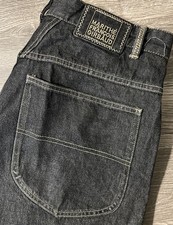 Vintage Marith Fran ois Girbaud Baggy Wide Leg 90s Y2K Black Denim Jeans 34x32