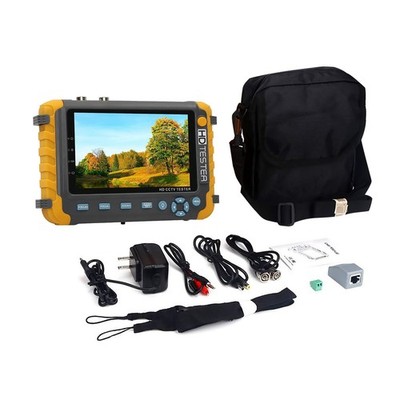 5 Inch HD CCTV Monitor Tester 8MP AHD TVI CVI CVBS Coaxial Video PTZ Controller