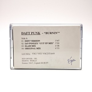 Daft Punk "Burnin" Single Rare Advance Promo Cassette Tape Virgin Records 1997
