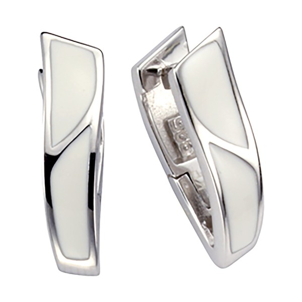 Klappcreolen 925/- Sterling Silber Rhodiniert 1,9 Cm-image