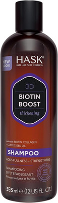 HASK Biotin Boost Shampoo, Verdickung für alle Haartypen, farbsicher und grausam