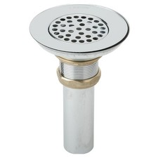 Elkay LK18 3-1/2" Nickel Plated Brass Drain Strainer Tailpiece