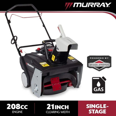 #ad #ad Murray 21 in. 208cc Auger Propelled Single Stage Gas Snow Blower $449.95