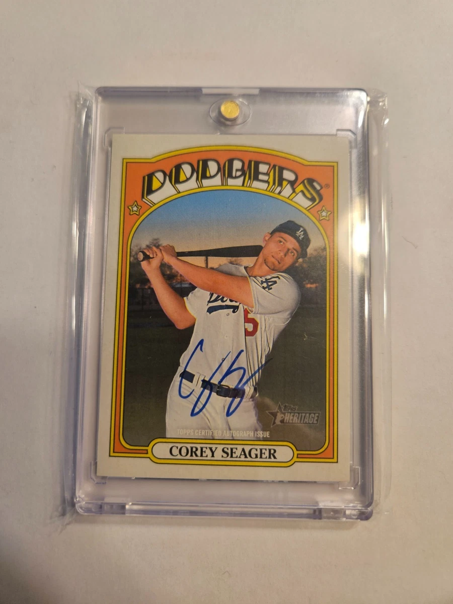 Corey Seager Autographed Baseball Sports Trading Cards 