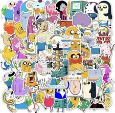 Adventure Cartoon Time Style Stickers 50pk Mix Cartoon Sticker Fun FREE SHIPPING