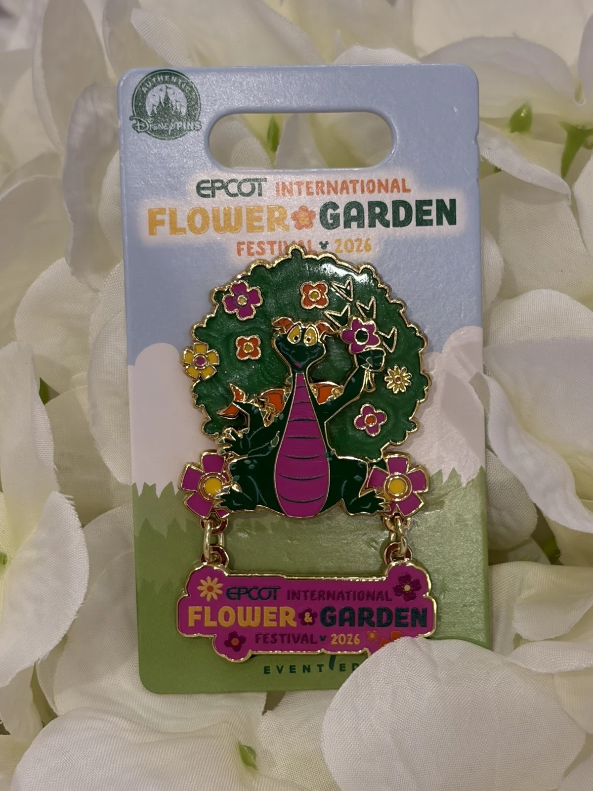 2026 Disney Epcot Flower & Garden Festival Figment Topiary EE Pin