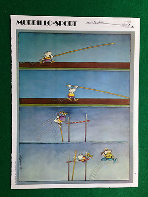 (D287) Advertising Advertising Clipping (1980) 31x23 MORDILLO SPORT JUMP AUCTION