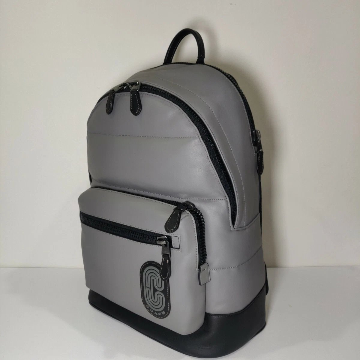 Grey store coach backpack