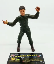 1960s - Louis Marx Action Figure Army Man Soldier w/ Bag Accessory Rare Vintage