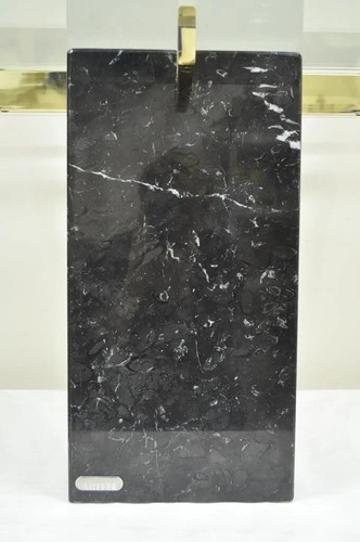 Vintage Artedi Italian Modern Brass Marble Glass Cantilever Accent Side Table - Picture 5 of 12