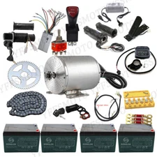 Assembly Brushless Motor/Speed Controller/Battery/Sprocket/Throttl Kit 48V 1800W