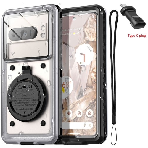 Waterproof Phone Case For Google Pixel 9 8 7 6 Pro Self-Check Underwater Cover - Picture 20 of 20