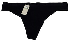 Aerie Thong Panties Black Soft Size Medium