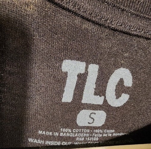 TLC Y2K Womens T-Shirt Black Cotton Short Sleeve Size S NWOT - Picture 5 of 5