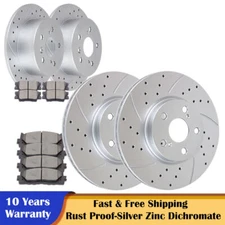 Front Rear Rotors and Brake Ceramic Pads Kit for Toyota Camry Avalon Lexus ES350