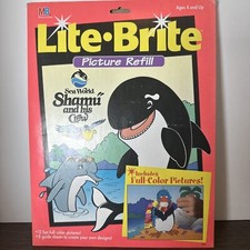 Lite Brite Picture Refill "Shamu His Crew" 1995- Opened Package - Complete