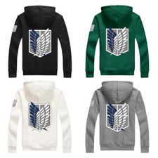 HOT Anime Shingeki No Kyojin Attack on Titan Hoodie Coat Uniform Cosplay Costume