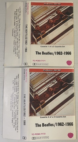 The Beatles 1962 - 1966 Music Cassette 1&2 Tape TC-PCSO-7171 Apple 1976 Big Case - Picture 9 of 24
