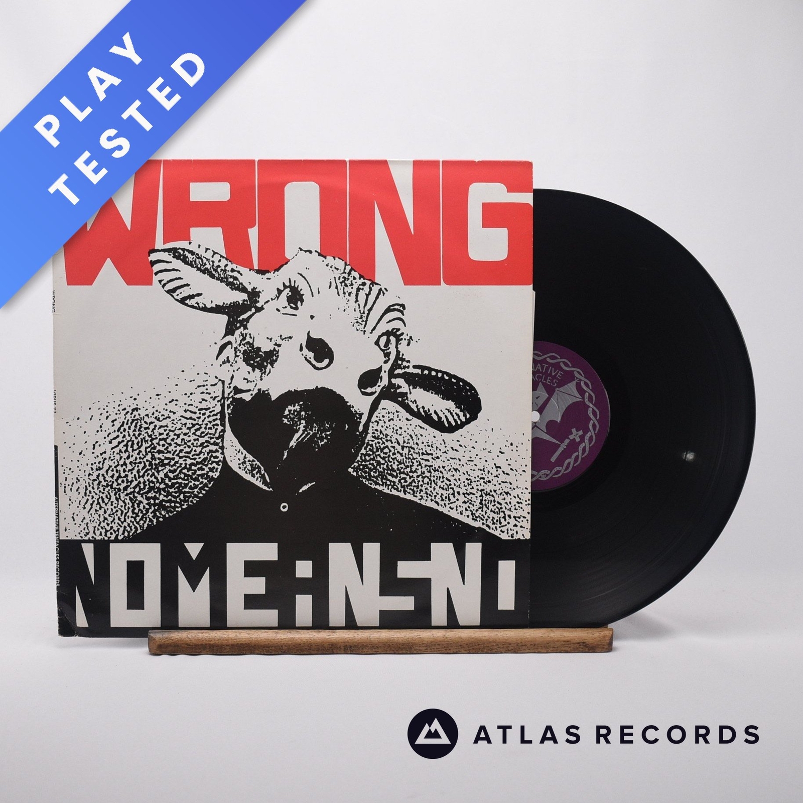 Nomeansno Wrong Bilbo Orlake LP Album Vinyl Record VIRUS 77 - VG+/VG+