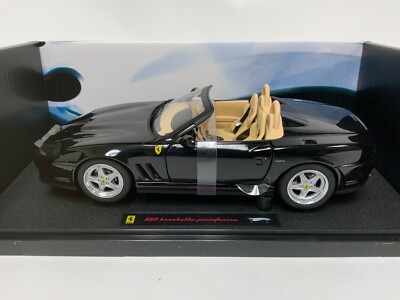 1/18 Hot Wheels Elite Ferrari 550 Barchetta in Pearl Black P2055