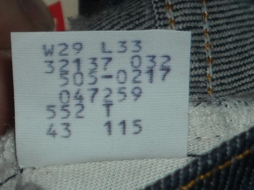VTG 80S NEW NWT NOS MENS LEVIS 505 29 X 33 DARK DENIM JEANS - 第 12/12 張圖片
