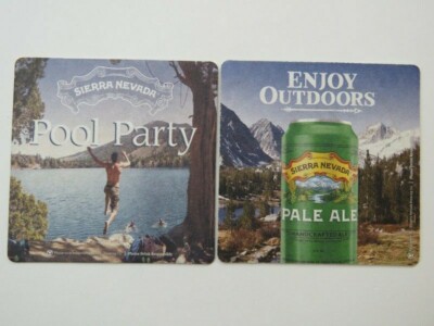 Bier Untersetzer ~ Sierra Nevada Gär Co Pale Ale ~ Genießen Draußen - Pool