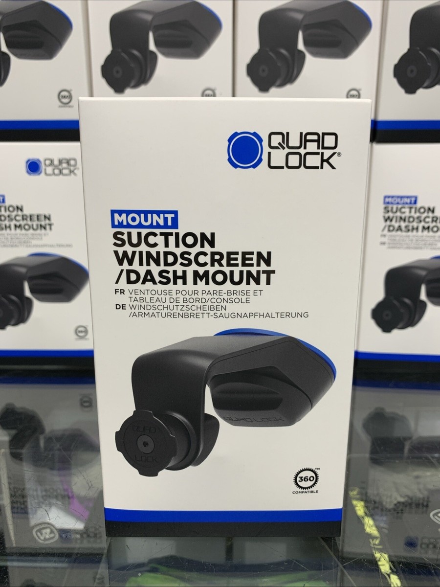 QUAD LOCK® WINDSCREEN DASH CAR SUCTION MOUNT MOUNTING KIT HOLDER