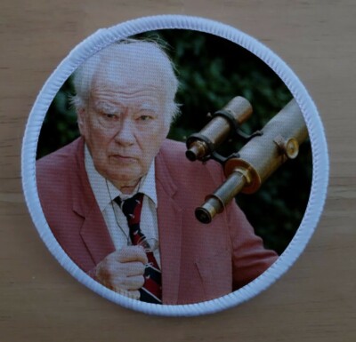 Sir Patrick Moore Astronom Space Star Gazer 3'' Zoll Aufbügeln oder Aufnähen Patch Abzeichen