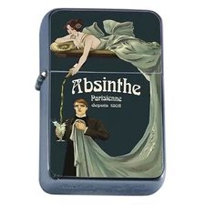 Oil Lighter Absinthe AD Vintage Illustration