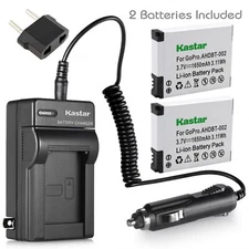 Travel Charger & 2 battery for GoPro HERO2 GoPro Original HD HERO (2010 model)