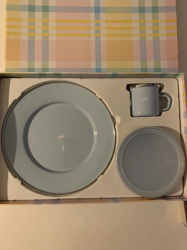 GOLDEN RABBIT ENAMELWARE King Crown Meal Set Dishwasher And Oven Safe New - Image 3 of 4