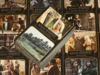 THE COMPLETE GAME OF THRONES Complete Base Set Of 73 Trading Cards 2020 Arya A