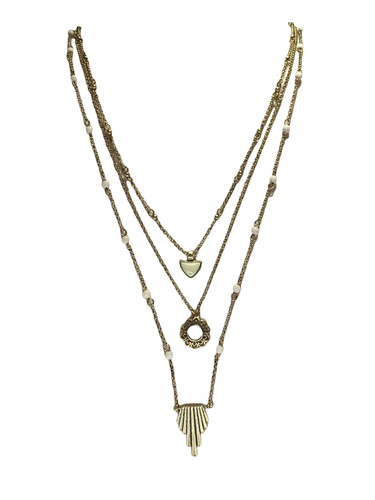 3 Layered Necklace By Lucky Layers 7 Looks In 1 Necklace Lengths 16in 18in 22in  - Picture 1 of 11