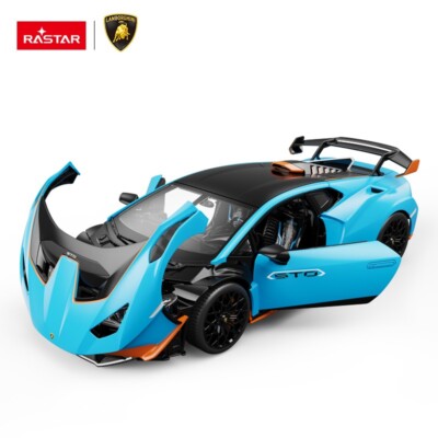 Rastar 63800 Maßstab 1:18 Die Cast Alloy Lamborghini Huracan STO Kinder Spielzeugauto blau