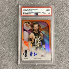 2020 Topps WWE Chrome Adam Cole Auto-Orange Refractor /25 PSA 9 MINT