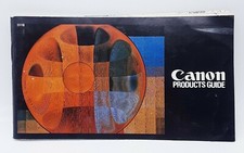 Vintage Canon Product guide information about Booklet camera lens cameras exc.