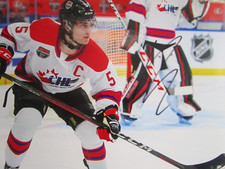 DENTON MATEYCHUK SIGNED 8x10 MATTE PHOTO COLUMBUS BLUE JACKETS MOOSE JAW (B)