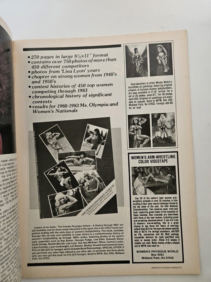 Vintage Women's Physique World Magazine Spring 1991 Body Building eBay