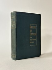 Rupert of Hentzau, Anthony Hope. 1898 1st Edition. Prisoner of Zenda Massey Hall