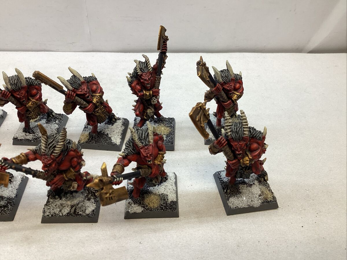 Warhammer Fantasy- Khorne BLOODLETTERS OOP metal models 10x Warhammer Fantasy- Khorne BLOODLETTERS OOP metal models 10x