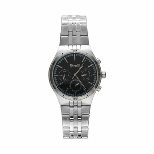 Orologio uomo in acciaio silver multifunzione con quadrante nero STROILI ORO  | eBay