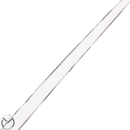 Collana oro bianco 18 kt 750 diamanti 0,13 ct smeraldo 0,40 ct -Nuova Collezi... - Foto 2 di 4