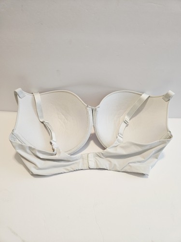 Victorias Secret Body Lined Demi Bra 36DD White Adjustable Straps T-Shirt - Picture 6 of 11