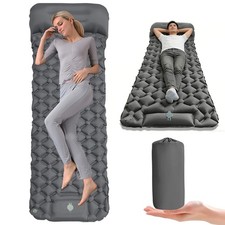 5cm Dicke Camping Luftmatratze Selbstaufblasende Isomatte Ultraleicht + Fußpumpe