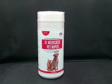 60ct White Amate XL Medicated Pet Wipes For Dogs Cats Soothing Hot Spots