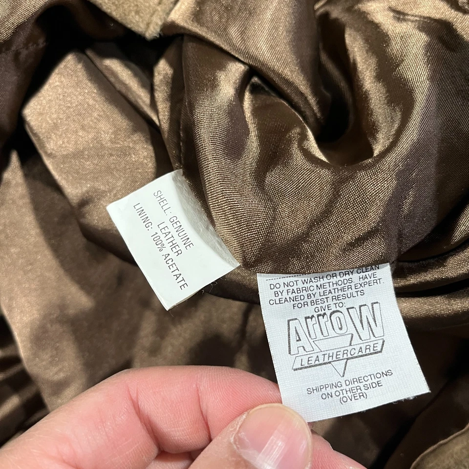Винтажная женская кожаная куртка Isabella Bird XL замшевое пальто на пуговицах вестерн - Изображение 4 из 4