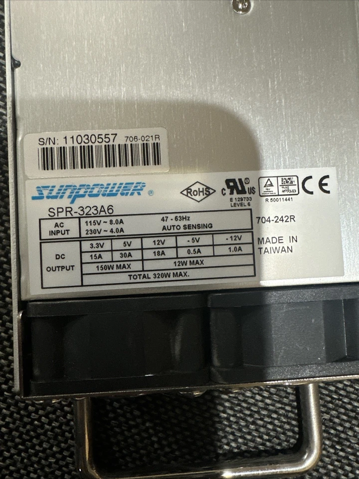 SUNPOWER SPR-323A6 POWER SUPPLY PSU SERVER BRAND NEW - Image 2 of 4